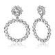 AENSOA Fashion Big Heart Rhinestone Earrings For Women 2020 Pearl Crystal Geometric Statement Earrings Wedding Costume Jewellery