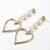 AENSOA Fashion Big Heart Rhinestone Earrings For Women 2020 Pearl Crystal Geometric Statement Earrings Wedding Costume Jewellery
