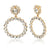 AENSOA Fashion Big Heart Rhinestone Earrings For Women 2020 Pearl Crystal Geometric Statement Earrings Wedding Costume Jewellery