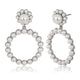 AENSOA Fashion Big Heart Rhinestone Earrings For Women 2020 Pearl Crystal Geometric Statement Earrings Wedding Costume Jewellery