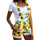 Adisputent 2020 Playsuit Women Summer Plus Size Print Sleeveless Rompers Ruched Jumpsuits Rompers Overalls Short Jumpsuit Female