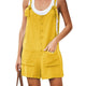 Adisputent 2020 Summer Jumpsuit Women Romper Cotton And Linen Sleeveless Suspender Buttons Pocket Shorts Casual Loose Suspenders