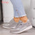 Adisputent Summer Women Flats Shoes Female Hollow Breathable Mesh Casual Shoes for Ladies slip on flats Loafers shoes Beach