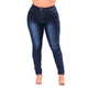 Alpaca Velvet Black warm Jeans with high waist tight Jeans winter pencil trousers women skinny jeans black stretching large size