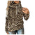 Autumn Winter Leopard Sweatshirts Women Hooded Print Leopard Hoodies Casual Camo Splice Drawstring Pullover Hoodie Fashion Top