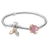 BRACE CO European Heart-shaped Pendant Charm Bracelet Fit Women's Jewellery Snake Chain Rose Gold Metal Fashion Fine Bracelets