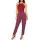 Black and White Casual Drawstring Waist Striped High Waist Tapered Carrot Pants Summer Women Going Out Trousers #A
