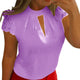 Blouses 5XL plus size Blouse Women Sexy Chiffon White Shirt Casual Hollow Short Sleeve Splice Lace Crop Top Blouse Shirts7 L2