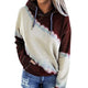 CALOFE Womens Hoodies Sweatshirt Ladies Baggy Pullover Tops Drawstring Jumper Ladies Colorful Tie Dye Style Hooded Hoodies