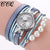 CCQ Top Brand Women Watches Fashion Analog Quartz Wing Rhinestone Pearl Bracelet Watch Ladies Dress Wristwatches Gifts reloj
