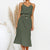 CHAMSGEND 2019 New Women's Summer beach dress strap dress color seaside holiday beach skirt fashion casual elegant loose dress