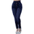 CHAMSGEND 2019 Women's High Waist Five Button Wide Waist Jeans Fashion Skinny Jeans Stretch Slim Pants Calf Length Jeans Fe6