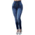 CHAMSGEND 2019 Women's High Waist Five Button Wide Waist Jeans Fashion Skinny Jeans Stretch Slim Pants Calf Length Jeans Fe6