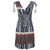 CHAMSGEND Hot Women's Sleeveless V-neck waist Yaomi retro print dress casual fashion beach dress elegant loose dress