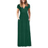 CHAMSGEND Women's Sleeveless solid color pocket dress elegant skirt casual fashion elegant loose beach skirt
