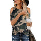 Camouflage T Shirt Hollow Out Tees 2020 Summer Short Sleeve Women Tie Loose  T-shirt New Design Summer Tops Tee Casual Female T