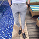 Candy 8 Color 2018 Summer Dress Pant Pink Red khaki Grey Army Fashion Solid Suit Pant Erkek Pantolon Skinny Fit Moda Masculina