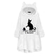 Cat Print Long Hoodies Sweatshirt Women Fleece Warm Embroidery Pocket Pullovers Cat Ear Plus Size Hoodie Top Blouse Sweat Femme