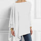 Cotton Irregular Womens Tops And Blouses Casual O Neck Long Sleeve Top Female Tunic 2020 Spring Plus Size Women's Blouses Shirts
