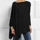 Cotton Irregular Womens Tops And Blouses Casual O Neck Long Sleeve Top Female Tunic 2020 Spring Plus Size Women's Blouses Shirts