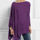 Cotton Irregular Womens Tops And Blouses Casual O Neck Long Sleeve Top Female Tunic 2020 Spring Plus Size Women's Blouses Shirts