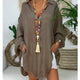Cotton Linen Womens Tops And Blouses Plus Size Long Sleeve Turn Down Collar Female Tunic Beach Style Thin Women Summer Blouse