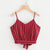Crop Top V Neck Striped Summer Tops For Women 2020 Cotton Blended Blouse Tank Tops Camisole Cropped Feminino Women's Clothing