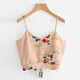 Crop Top V Neck Striped Summer Tops For Women 2020 Cotton Blended Blouse Tank Tops Camisole Cropped Feminino Women's Clothing