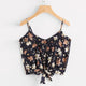 Crop Top V Neck Striped Summer Tops For Women 2020 Cotton Blended Blouse Tank Tops Camisole Cropped Feminino Women's Clothing