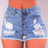 Denim Shorts Women 2020 Fashion Ladies Tassel Hole High Waist Summer Short Jeans Sexy Mini Booty Shorts for Woman White Black#N