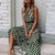 Dress Women Summer 2020 Boho Dress Dot Printing Sleeveless O Neck Maxi Dress Women Elegant Party Long Dresses Vestidos