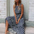 Dress Women Summer 2020 Boho Dress Dot Printing Sleeveless O Neck Maxi Dress Women Elegant Party Long Dresses Vestidos