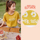 ELFSACK Multicolor Graphic Print Casual Harajuku T-Shirts Women 2020 Summer ELF New Korean Stylish Ladies Daily Basic Tops