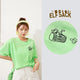 ELFSACK Multicolor Graphic Print Casual Harajuku T-Shirts Women 2020 Summer ELF New Korean Stylish Ladies Daily Basic Tops
