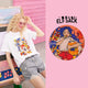ELFSACK Multicolor Graphic Print Casual Harajuku T-Shirts Women 2020 Summer ELF New Korean Stylish Ladies Daily Basic Tops