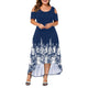 Evening Party Summer Plus Size Maxi Dress Women 5XL 2020 Short Sleeve Floral Printed Elegant Large Dress For Ladies vestidos