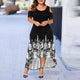 Evening Party Summer Plus Size Maxi Dress Women 5XL 2020 Short Sleeve Floral Printed Elegant Large Dress For Ladies vestidos