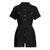 FREE OSTRICH Jumpsuits For Women 2019 New Arrival Fashion Women Button Down Cuffed Short Sleeve Casual Boho Playsuit Jumpsuit