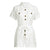 FREE OSTRICH Jumpsuits For Women 2019 New Arrival Fashion Women Button Down Cuffed Short Sleeve Casual Boho Playsuit Jumpsuit