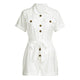 FREE OSTRICH Jumpsuits For Women 2019 New Arrival Fashion Women Button Down Cuffed Short Sleeve Casual Boho Playsuit Jumpsuit