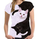 Fashion 2020 New Cool T-shirt Men/Women 3d Tshirt Print two cat Short Sleeve Summer Tops Tees T shirt Male S-6XL