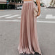 Fashion Pleated Long Skirt 2019 Lady Casual Loose Soild High Waist Long Skirt Ladies All-match Ankle-Length Skirts Multi Colors