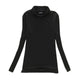 Fashion Solid Colors Women T-shirts Long Sleeve Slim Turtle Neck Shirts Women Tops
