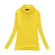 Fashion Solid Colors Women T-shirts Long Sleeve Slim Turtle Neck Shirts Women Tops