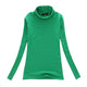 Fashion Solid Colors Women T-shirts Long Sleeve Slim Turtle Neck Shirts Women Tops