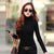 Fashion Solid Colors Women T-shirts Long Sleeve Slim Turtle Neck Shirts Women Tops