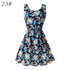 Fashion Women Sexy Chiffon Beach Dress Sleeveless Summer Sundress Floral Tank Dresses 20 Colors