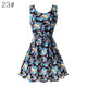 Fashion Women Sexy Chiffon Beach Dress Sleeveless Summer Sundress Floral Tank Dresses 20 Colors