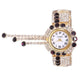 FashionNew Ladies Quartz Watch Exquisite Full Diamond Pendant Gemstone Watch New Simple Ladies Personality Compact Women Watches