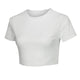 Feitong Short Sleeve Short T-shirt Womens Casual Solid O-Neck Tee T-shirt Tops Blusa Summer White Shirt Tees Clothes Cropped